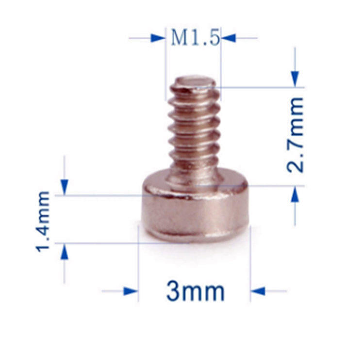 M1.6 สแตนเลสขนาดเล็ก mini torx electronics สกรูสำหรับนาฬิกา