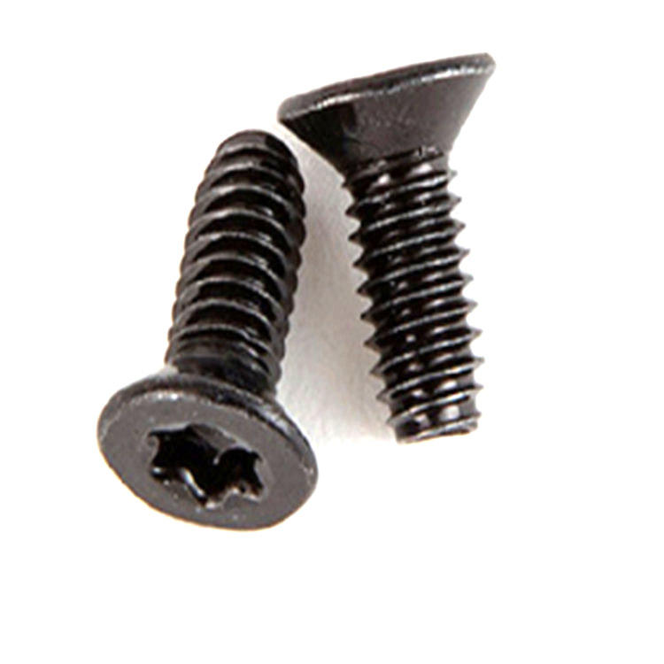สีดำ DIN7991 หัว Countersunk Torx Micro Small Screw