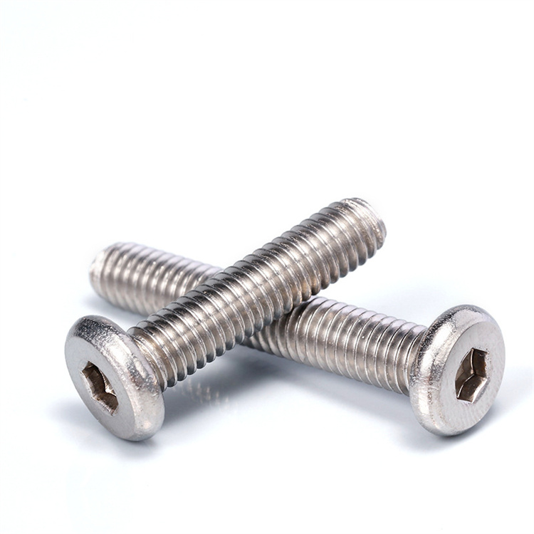 สแตนเลส m8 ซ็อกเก็ตหกเหลี่ยมหัวกระทะเฟอร์นิเจอร์เชื่อมต่อสกรู