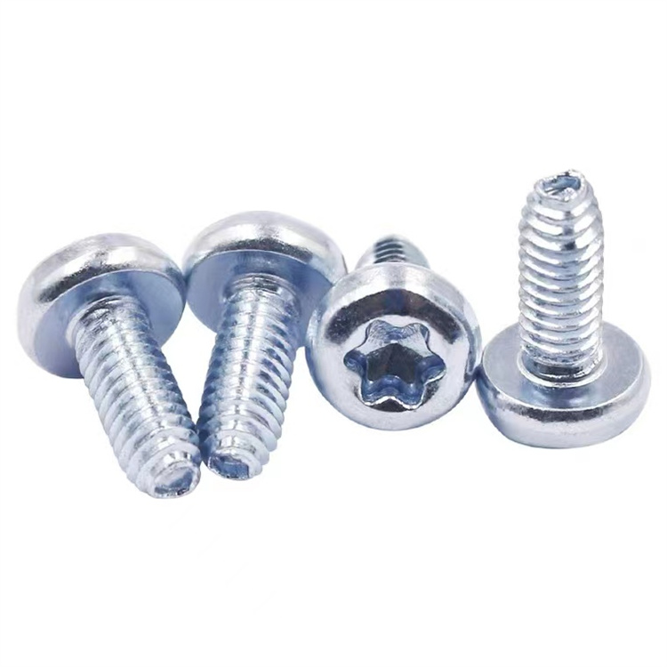 M3 din7500 สกรูขึ้นรูปเกลียวหัวกระทะเหล็กคาร์บอน