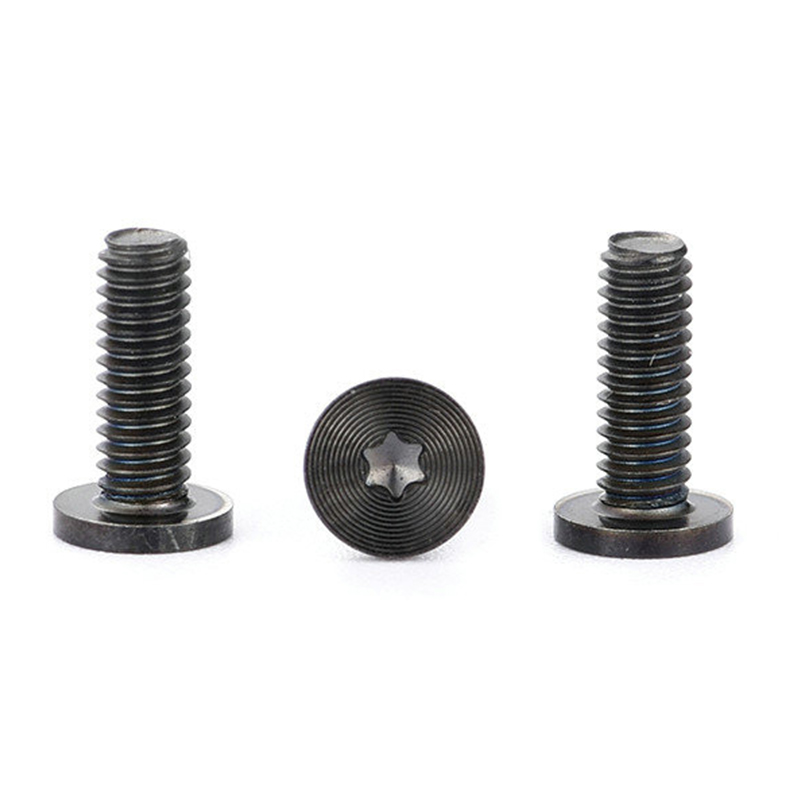 สกรูหัวแบน Torx Satin Brushed สีดำเงาสำหรับ Huawei