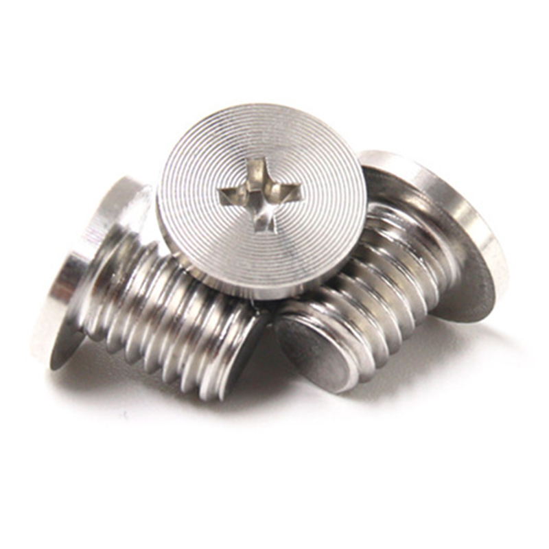 CNC แบนบางหัว CROSS 304 สแตนเลส CD รูปแบบสกรู