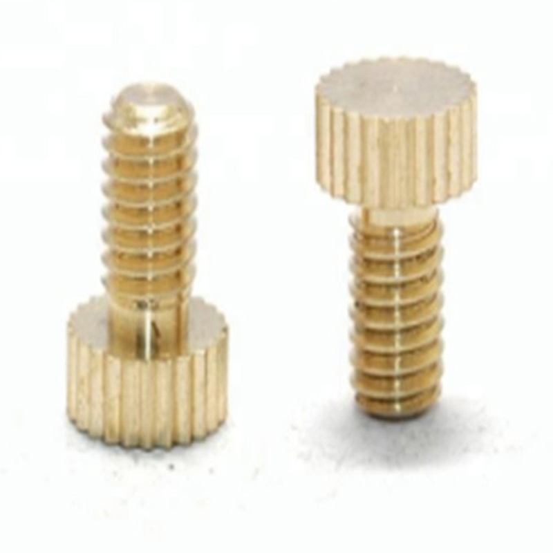 การออกแบบใหม่สกรูหัวแม่มือ Slotted Knurled สแตนเลส M4