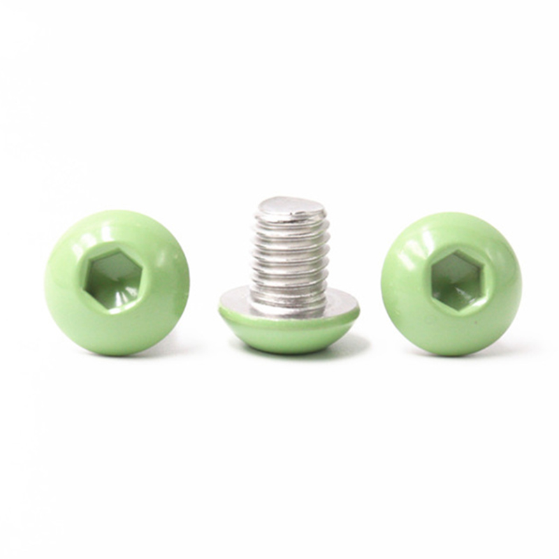 การออกแบบใหม่ 10-24 หัวปุ่มสีเขียวสกรูเกลียวหยาบ