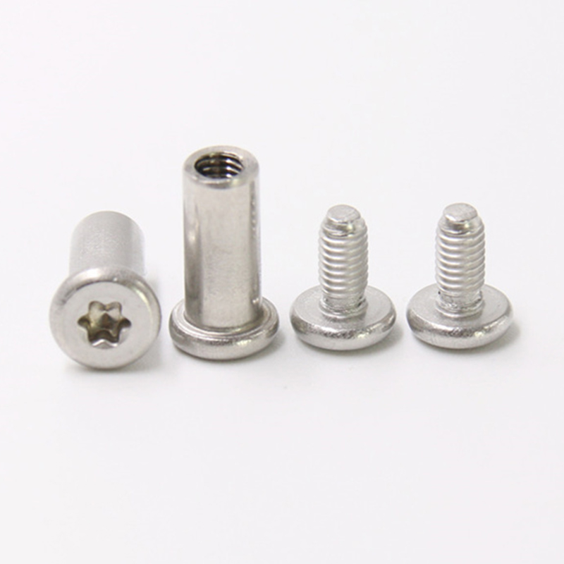 สแตนเลส m3 torx หัวสกรูตัวผู้และตัวเมียสำหรับมีด สแตนเลส m3 torx หัวสกรูตัวผู้และตัวเมียสำหรับมีด