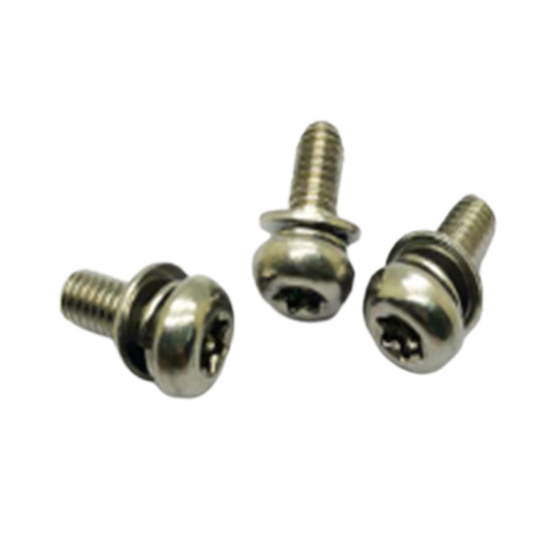 สกรูรวมหัวกระทะ Torx พร้อมแหวนรองสปริง สกรูรวมหัวกระทะ Torx พร้อมแหวนรองสปริง